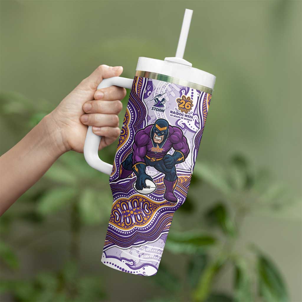 Melbourne Storm NAIDOC Week 2026 Tumbler With Handle First Nations of Australia Aboriginal Mascot Rugby