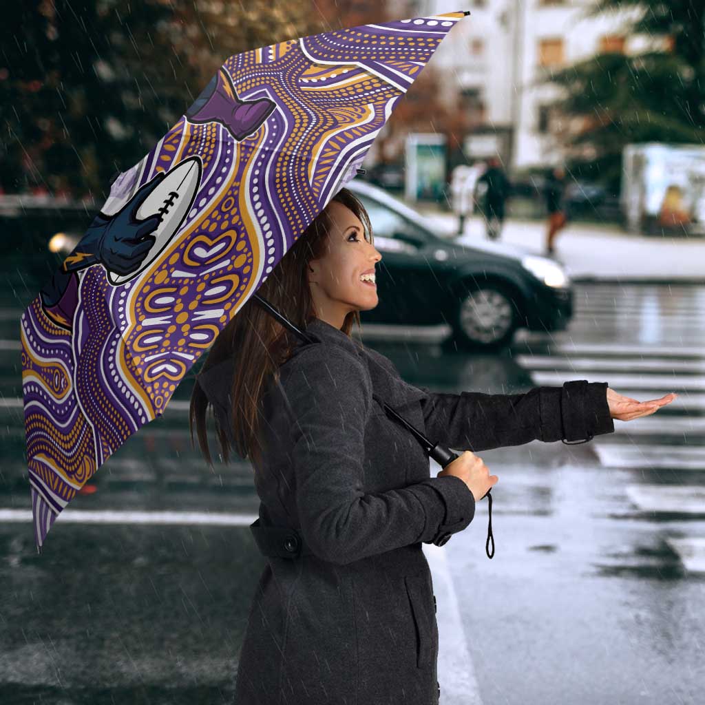 Melbourne Storm NAIDOC Week 2026 Umbrella First Nations of Australia Aboriginal Mascot Rugby