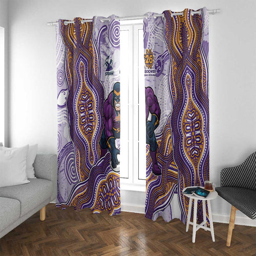 Melbourne Storm NAIDOC Week 2026 Window Curtain First Nations of Australia Aboriginal Mascot Rugby