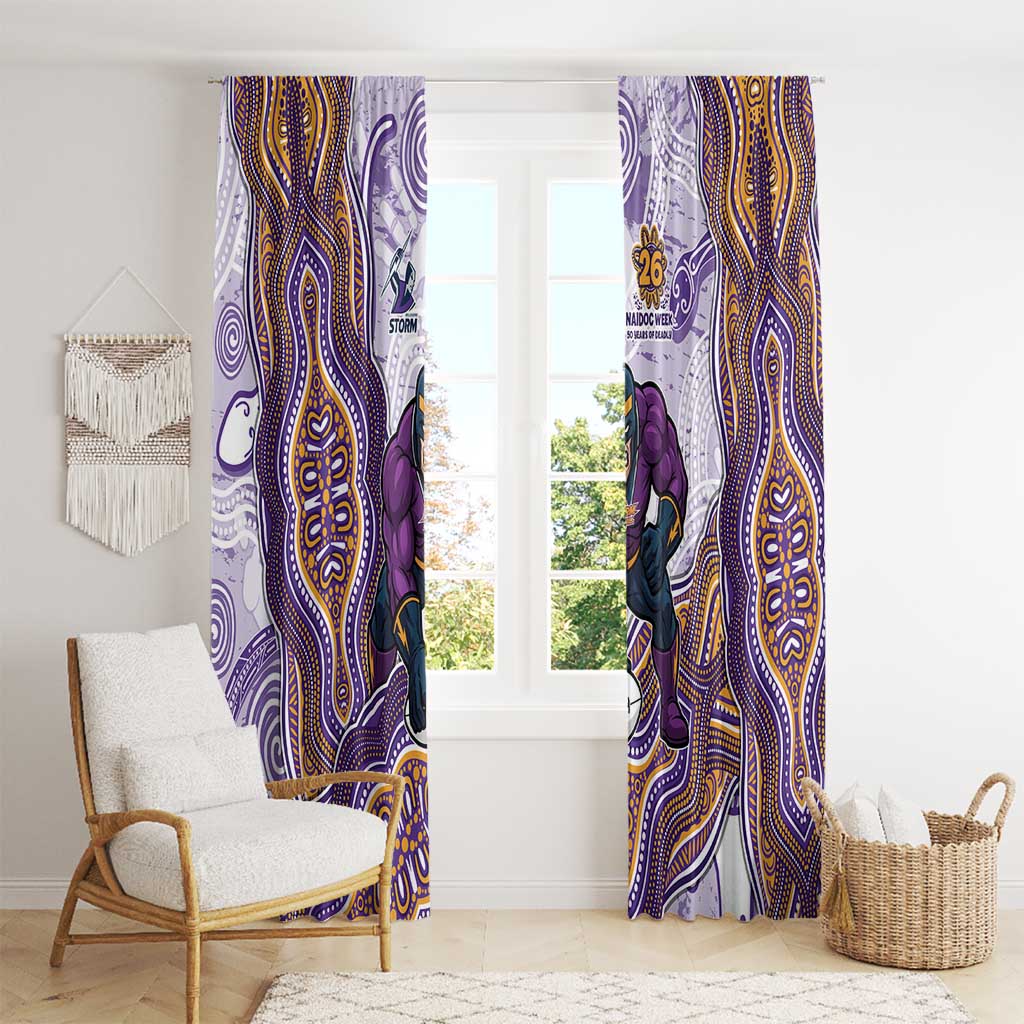 Melbourne Storm NAIDOC Week 2026 Window Curtain First Nations of Australia Aboriginal Mascot Rugby