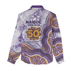 Melbourne Storm NAIDOC Week 2026 Women Casual Shirt First Nations of Australia Aboriginal Mascot Rugby