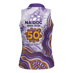 Melbourne Storm NAIDOC Week 2026 Women Sleeveless Polo Shirt First Nations of Australia Aboriginal Mascot Rugby