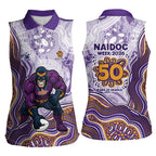 Melbourne Storm NAIDOC Week 2026 Women Sleeveless Polo Shirt First Nations of Australia Aboriginal Mascot Rugby
