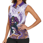 Melbourne Storm NAIDOC Week 2026 Women Sleeveless Polo Shirt First Nations of Australia Aboriginal Mascot Rugby