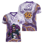 Melbourne Storm NAIDOC Week 2026 Women V-Neck T-Shirt First Nations of Australia Aboriginal Mascot Rugby