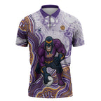Melbourne Storm NAIDOC Week 2026 Zipper Polo Shirt First Nations of Australia Aboriginal Mascot Rugby