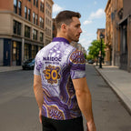Melbourne Storm NAIDOC Week 2026 Zipper Polo Shirt First Nations of Australia Aboriginal Mascot Rugby