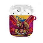 Personalised Brisbane Lions ANZAC AirPods Case Military Remembrance Australian Football Mascot Camouflage