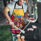 Personalised Brisbane Lions ANZAC Apron Military Remembrance Australian Football Mascot Camouflage