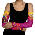 Personalised Brisbane Lions ANZAC Arm Sleeves Military Remembrance Australian Football Mascot Camouflage