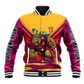 Personalised Brisbane Lions ANZAC Baseball Jacket Military Remembrance Australian Football Mascot Camouflage