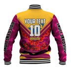 Personalised Brisbane Lions ANZAC Baseball Jacket Military Remembrance Australian Football Mascot Camouflage