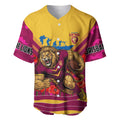 Personalised Brisbane Lions ANZAC Baseball Jersey Military Remembrance Australian Football Mascot Camouflage