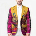 Personalised Brisbane Lions ANZAC Blazer Military Remembrance Australian Football Mascot Camouflage