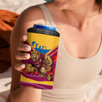 Personalised Brisbane Lions ANZAC 4 in 1 Can Cooler Tumbler Military Remembrance Australian Football Mascot Camouflage
