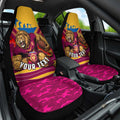 Personalised Brisbane Lions ANZAC Car Seat Cover Military Remembrance Australian Football Mascot Camouflage