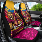 Personalised Brisbane Lions ANZAC Car Seat Cover Military Remembrance Australian Football Mascot Camouflage