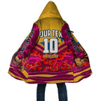 Personalised Brisbane Lions ANZAC Cloak Military Remembrance Australian Football Mascot Camouflage