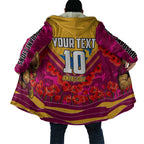 Personalised Brisbane Lions ANZAC Cloak Military Remembrance Australian Football Mascot Camouflage