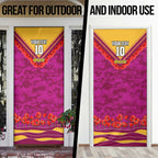 Personalised Brisbane Lions ANZAC Door Cover Military Remembrance Australian Football Mascot Camouflage