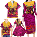 Personalised Brisbane Lions ANZAC Family Matching Long Sleeve Bodycon Dress and Hawaiian Shirt Military Remembrance Australian Football Mascot Camouflage