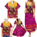 Personalised Brisbane Lions ANZAC Family Matching Summer Maxi Dress and Hawaiian Shirt Military Remembrance Australian Football Mascot Camouflage