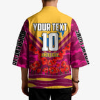 Personalised Brisbane Lions ANZAC Kimono Military Remembrance Australian Football Mascot Camouflage