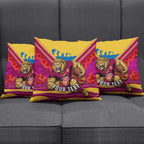 Personalised Brisbane Lions ANZAC Pillow Cover Military Remembrance Australian Football Mascot Camouflage