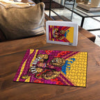 Personalised Brisbane Lions ANZAC Puzzle Military Remembrance Australian Football Mascot Camouflage