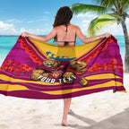 Personalised Brisbane Lions ANZAC Sarong Military Remembrance Australian Football Mascot Camouflage