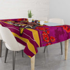 Personalised Brisbane Lions ANZAC Tablecloth Military Remembrance Australian Football Mascot Camouflage
