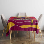 Personalised Brisbane Lions ANZAC Tablecloth Military Remembrance Australian Football Mascot Camouflage