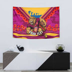 Personalised Brisbane Lions ANZAC Tapestry Military Remembrance Australian Football Mascot Camouflage