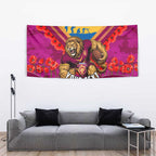 Personalised Brisbane Lions ANZAC Tapestry Military Remembrance Australian Football Mascot Camouflage