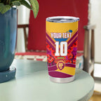 Personalised Brisbane Lions ANZAC Tumbler Cup Military Remembrance Australian Football Mascot Camouflage