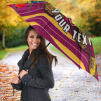 Personalised Brisbane Lions ANZAC Umbrella Military Remembrance Australian Football Mascot Camouflage