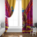 Personalised Brisbane Lions ANZAC Window Curtain Military Remembrance Australian Football Mascot Camouflage