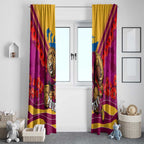 Personalised Brisbane Lions ANZAC Window Curtain Military Remembrance Australian Football Mascot Camouflage