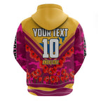 Personalised Brisbane Lions ANZAC Zip Hoodie Military Remembrance Australian Football Mascot Camouflage