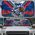 Personalised Geelong Cats ANZAC Auto Sun Shade Military Remembrance Australian Football Mascot Camouflage
