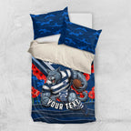 Personalised Geelong Cats ANZAC Bedding Set Military Remembrance Australian Football Mascot Camouflage