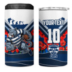 Personalised Geelong Cats ANZAC 4 in 1 Can Cooler Tumbler Military Remembrance Australian Football Mascot Camouflage