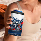 Personalised Geelong Cats ANZAC 4 in 1 Can Cooler Tumbler Military Remembrance Australian Football Mascot Camouflage