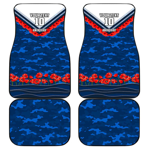 Personalised Geelong Cats ANZAC Car Mats Military Remembrance Australian Football Mascot Camouflage