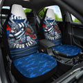 Personalised Geelong Cats ANZAC Car Seat Cover Military Remembrance Australian Football Mascot Camouflage
