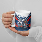 Personalised Geelong Cats ANZAC Ceramic Mug Military Remembrance Australian Football Mascot Camouflage