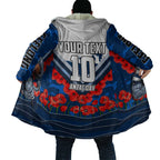 Personalised Geelong Cats ANZAC Cloak Military Remembrance Australian Football Mascot Camouflage
