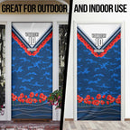 Personalised Geelong Cats ANZAC Door Cover Military Remembrance Australian Football Mascot Camouflage