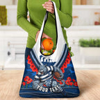 Personalised Geelong Cats ANZAC Grocery Bag Military Remembrance Australian Football Mascot Camouflage
