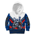 Personalised Geelong Cats ANZAC Kid Hoodie Military Remembrance Australian Football Mascot Camouflage